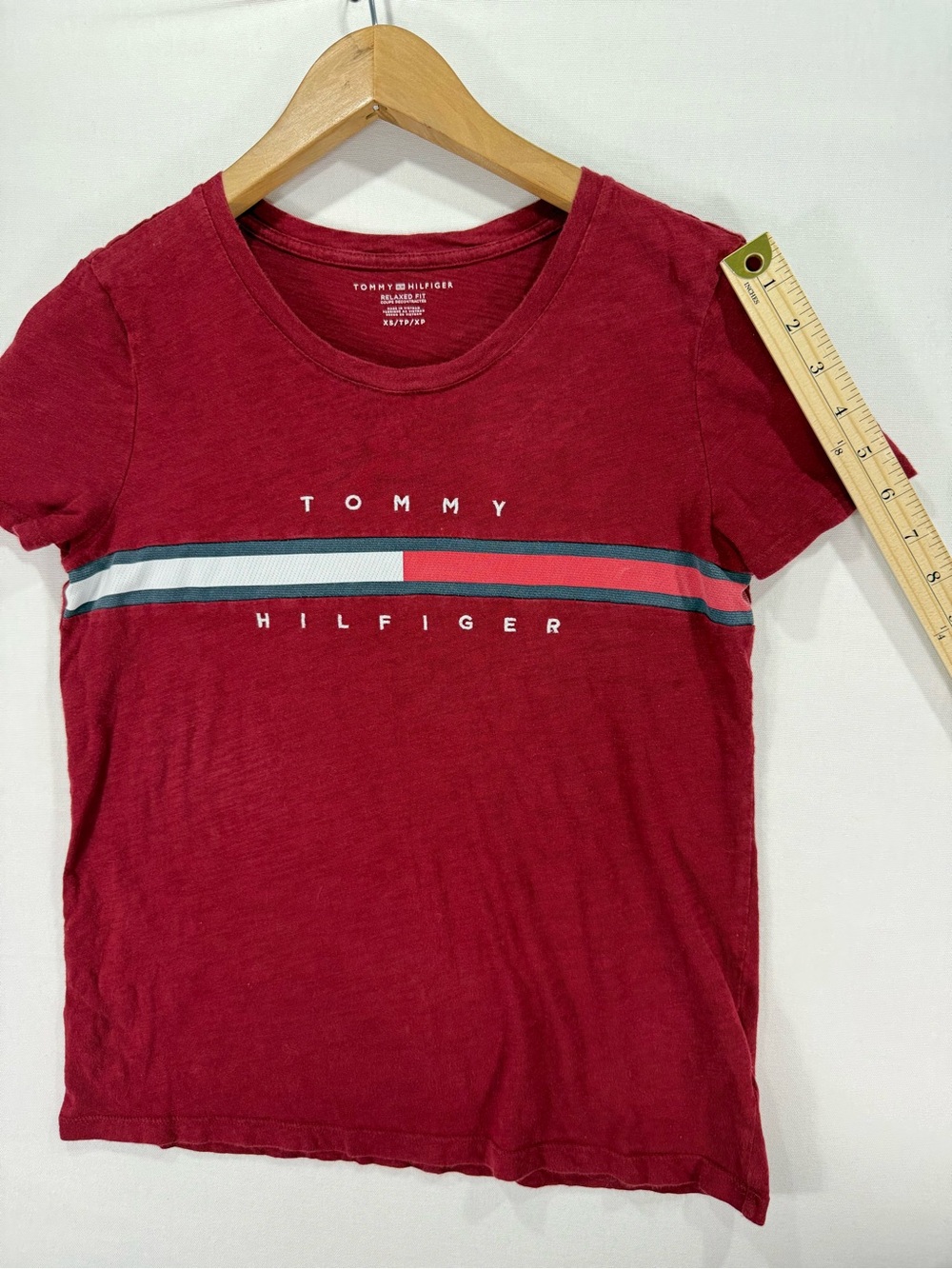 Tommy Hilfiger Color Block Cotton Tee Size XS